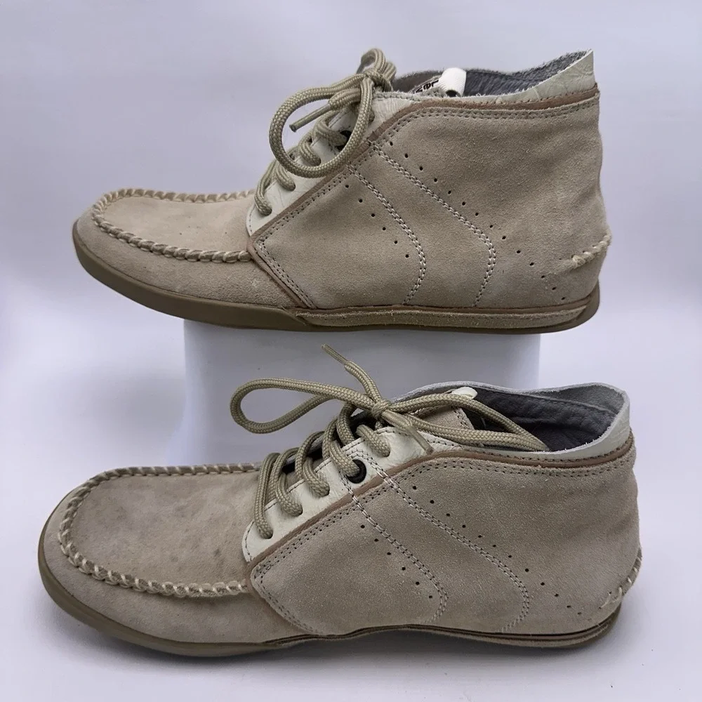 Levi's‎ Men's Suede Chukka Boots Tan/Beige Moc Toe Lace Up Size 8 US / 41 EU